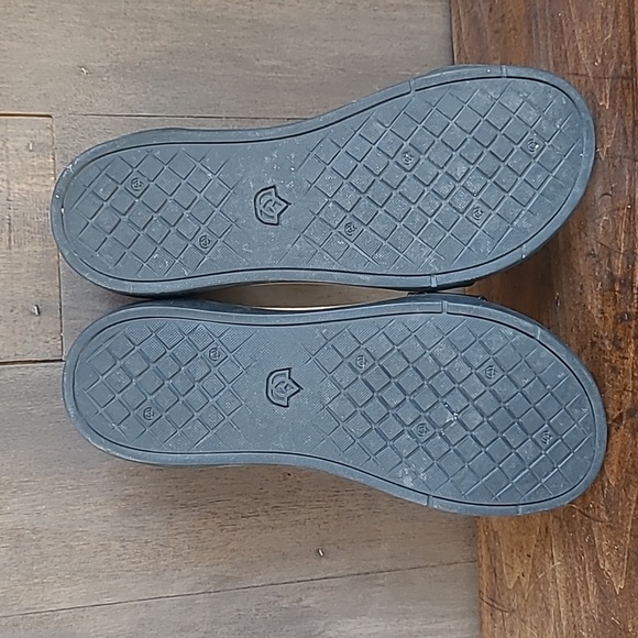 EUC Spenco Sandals Women's sz 8B Jasmine Ankle Strap Black/Gold Flat Sandals - Picture 8 of 11